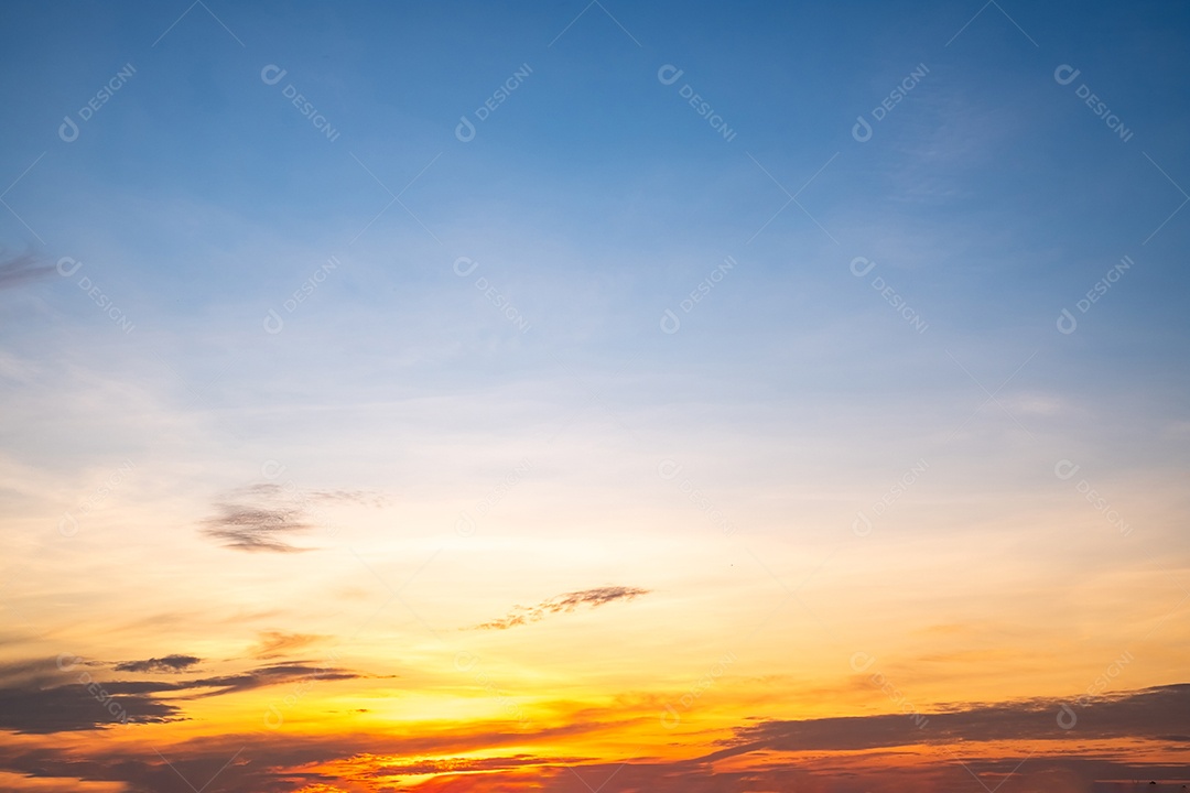 Céu perfeito ao amanhecer