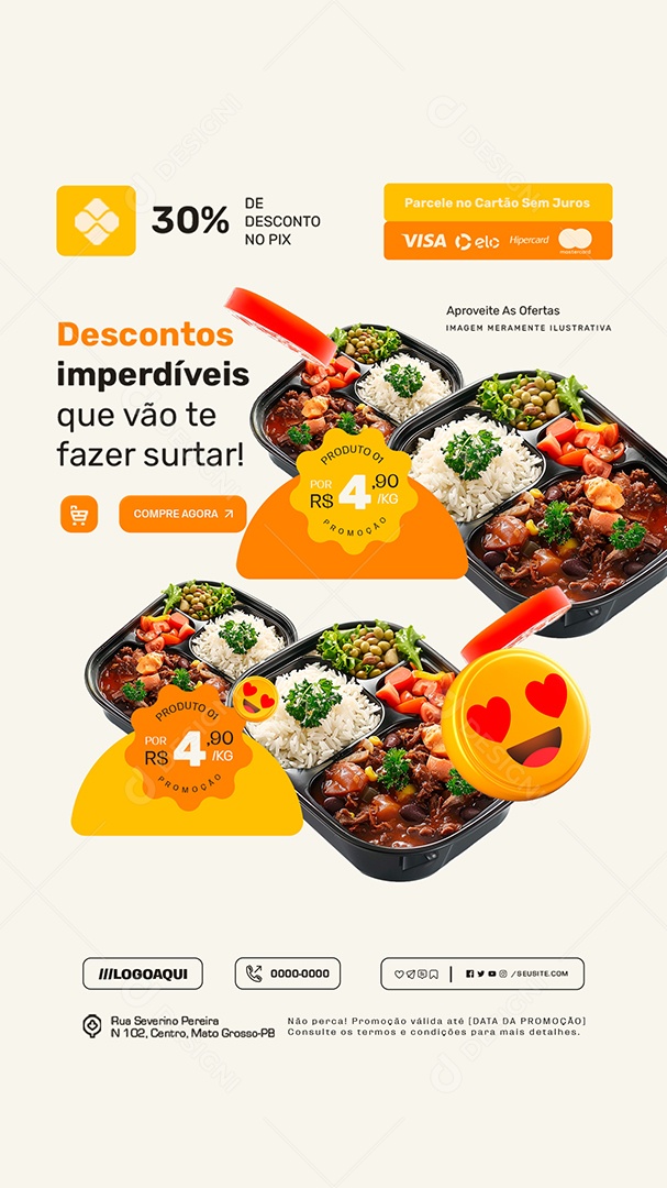 Story Descontos Imperdíveis que vão te Fazer Surtar Aproveite Social Media PSD Editável