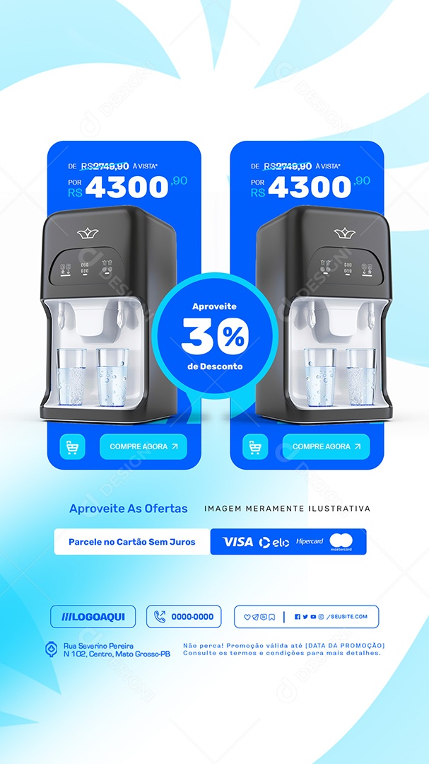 Story Bebedouro Ofertas com 30% Off Liquida Social Media PSD Editável