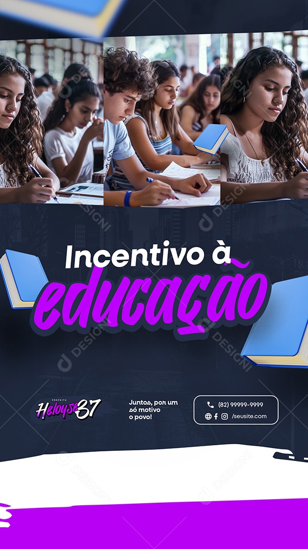 Story Política Incentivo a Educação Social Media PSD Editável