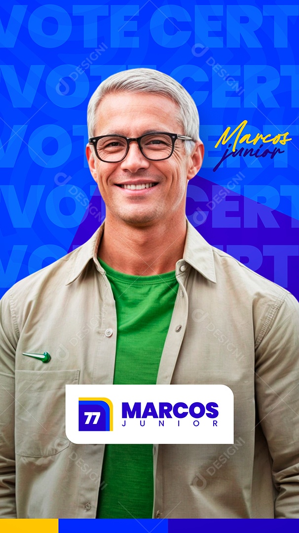 Story Politica Marcos Junior Social Media PSD Editável