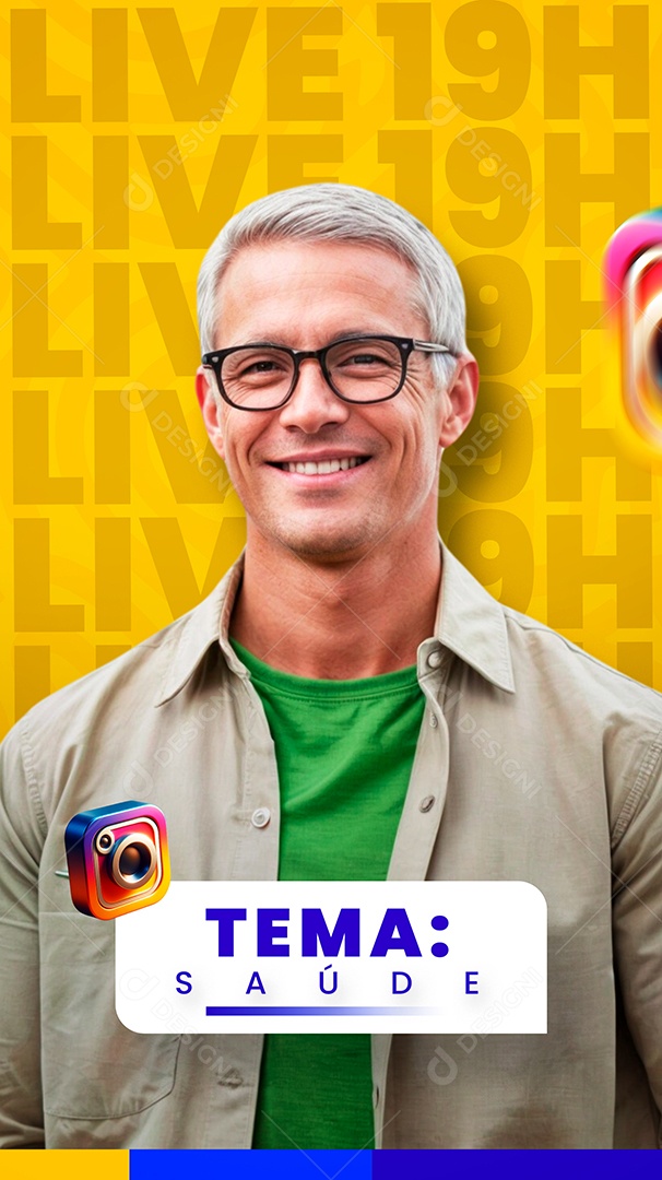 Story Politica Tema Saúde Social Media PSD Editável