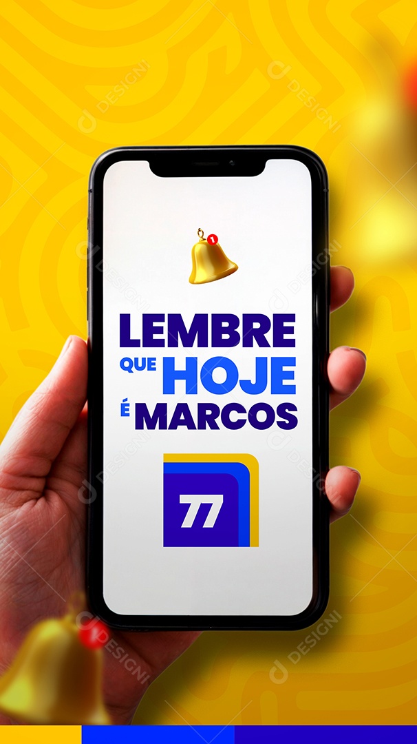 Story Politica Lembre que Hoje é Marcos Social Media PSD Editável
