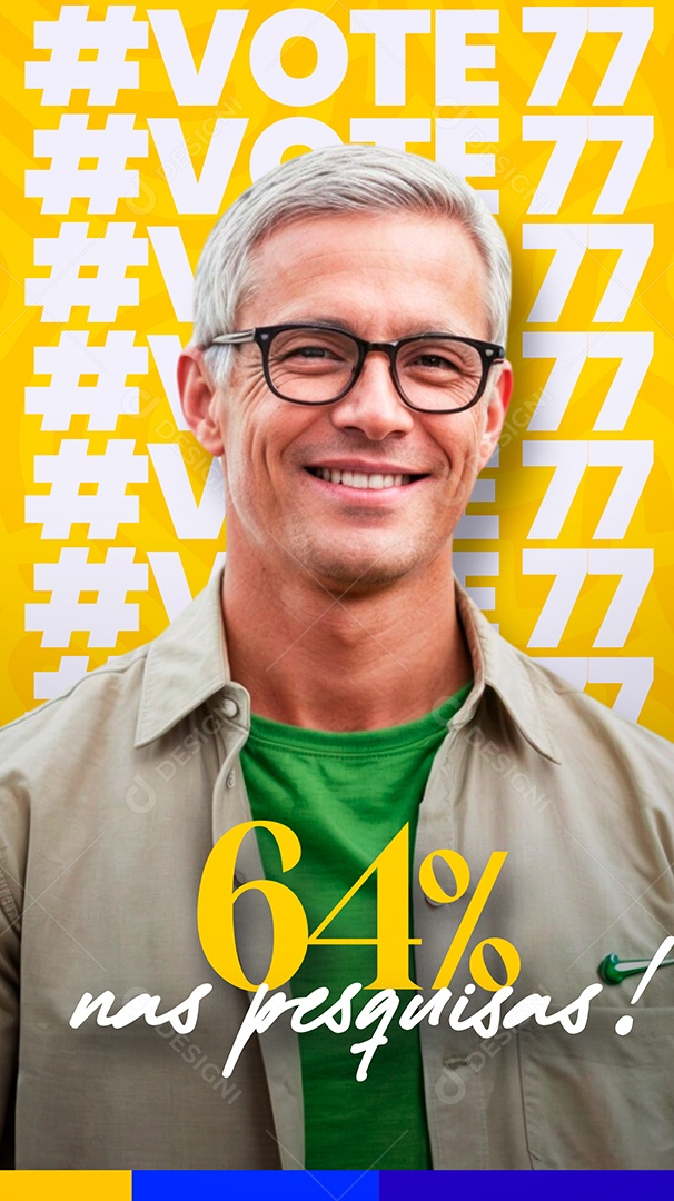 Story Politica Pesquisas Social Media PSD Editável