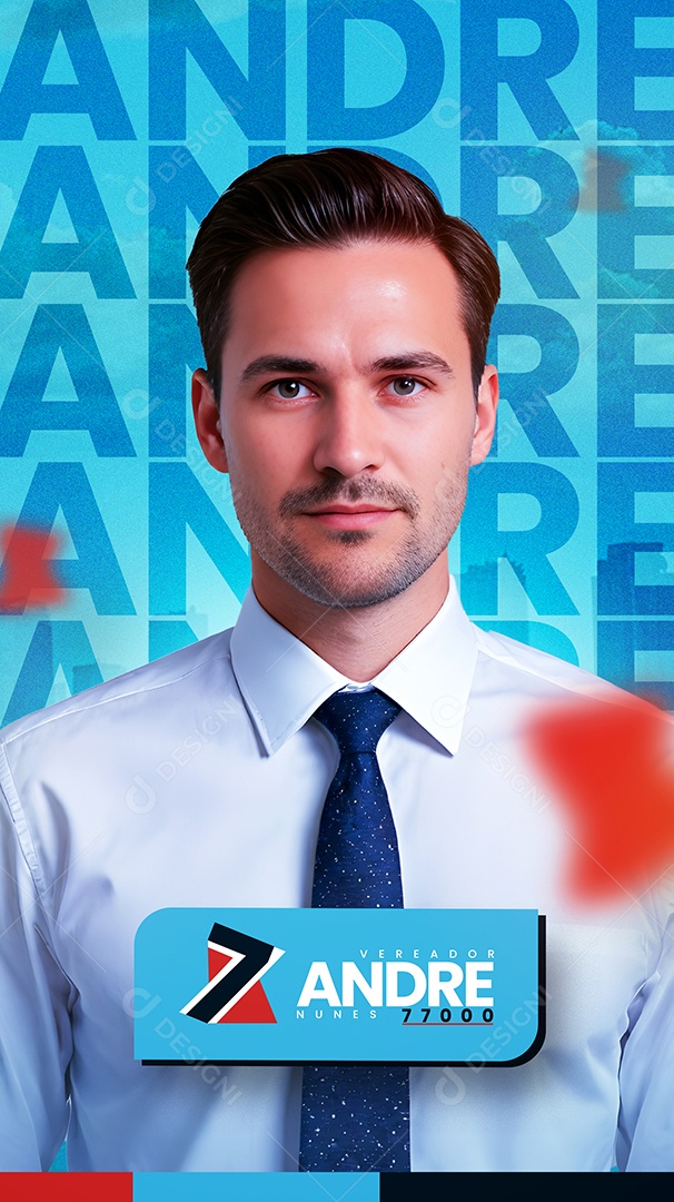 Story Politica Andre Nunes Vereador Social Media PSD Editável