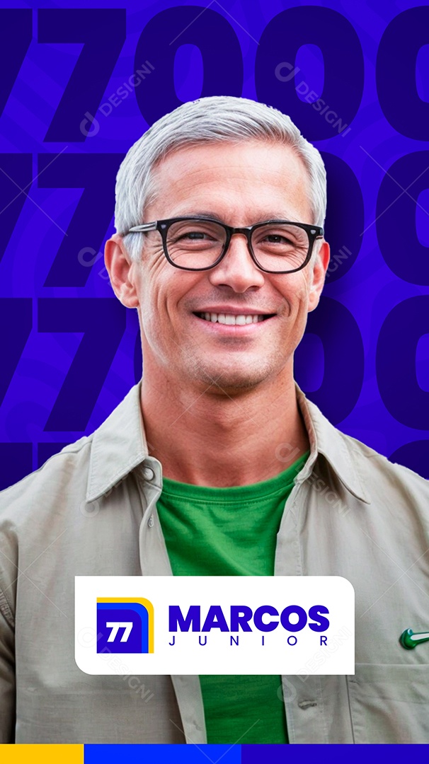 Story Politica Marcos Júnior Social Media PSD Editável