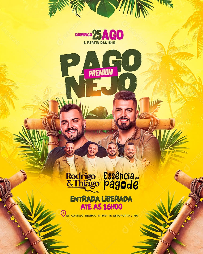 Flyer Pagonejo Premium Social Media PSD Editável