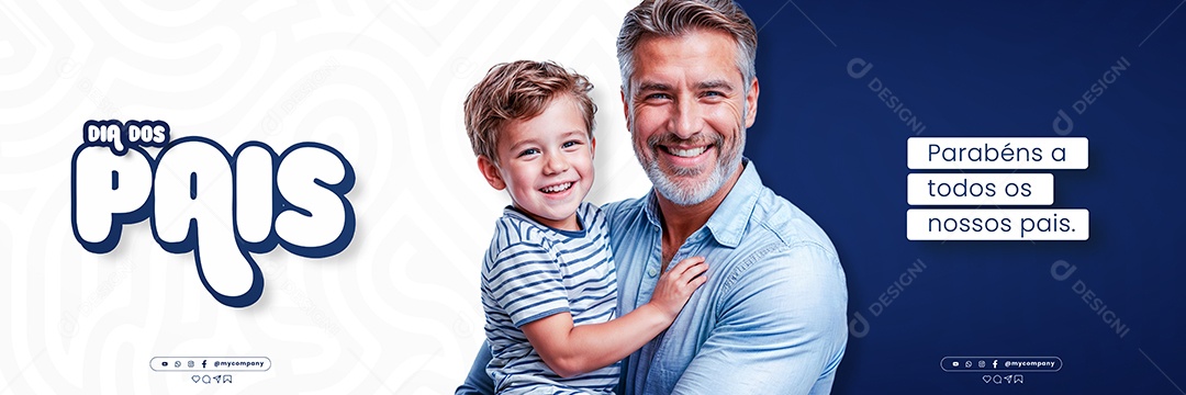 Carrossel Dia Dos Pais 11 de Agosto Social Media PSD Editável