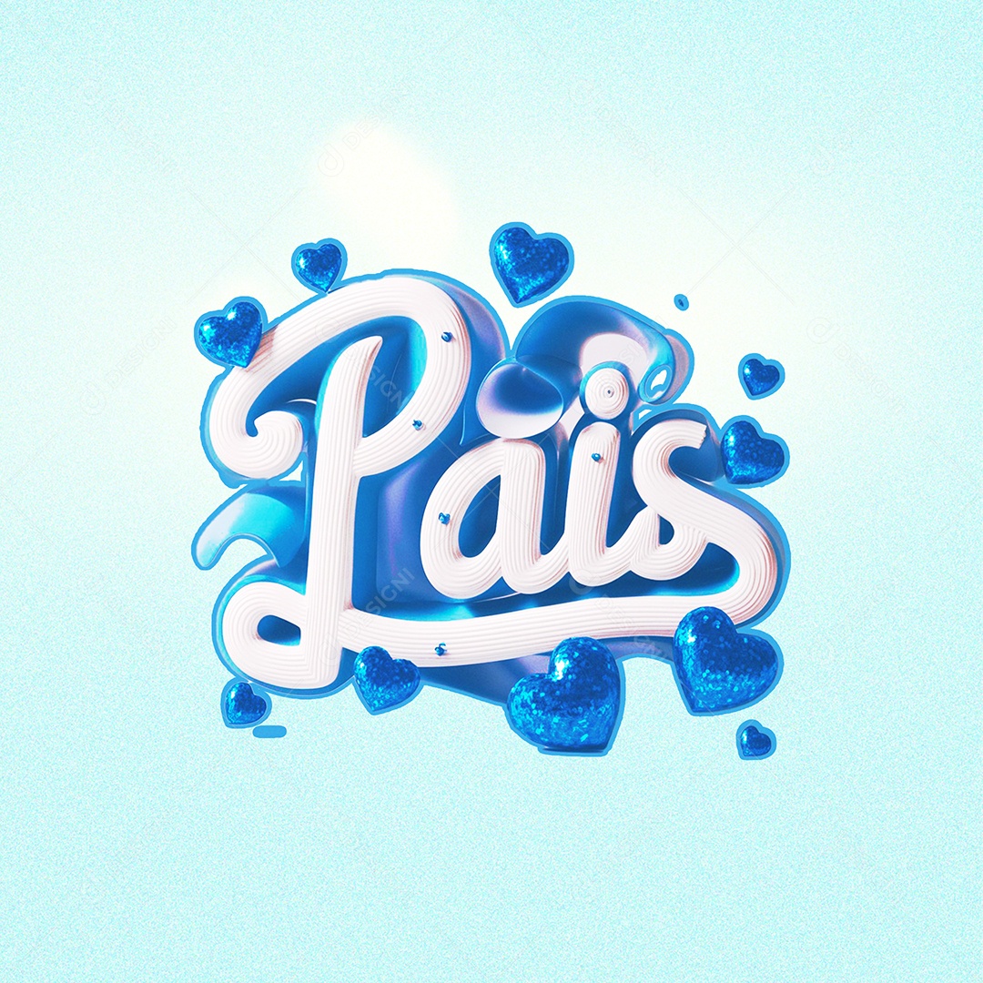 Pais Selo 3D para Composição PSD