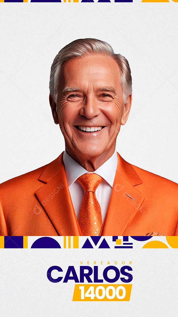 Story Politica Carlos Vereador Social Media PSD Editável