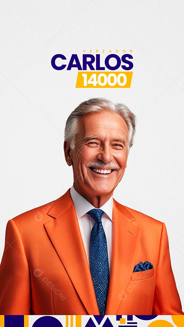 Story Politica Vereador Carlos Social Media PSD Editável
