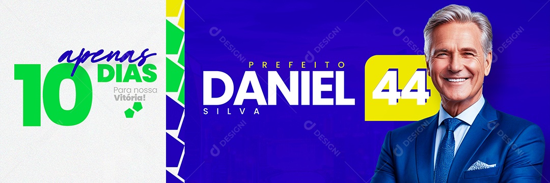 Carrossel Politica Apenas 10 Dias para nossa Vitória Social Media PSD Editável