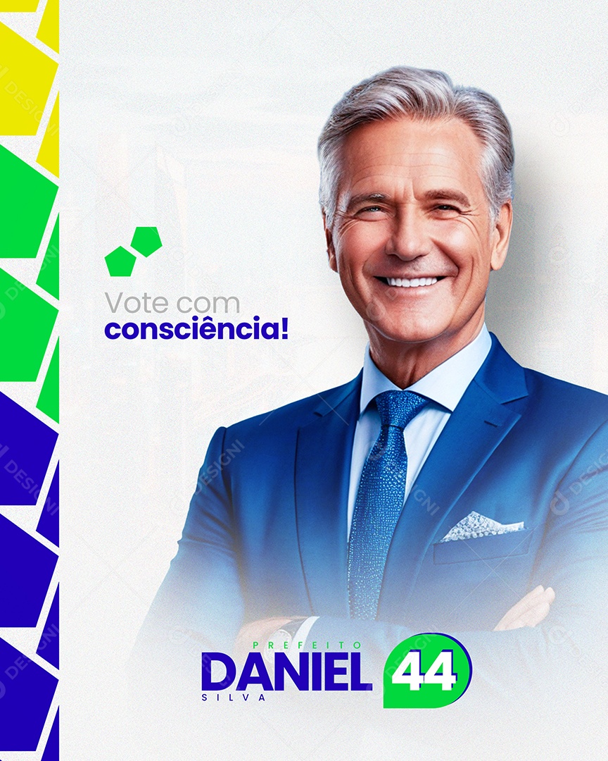 Politica Vote com Consciência Social Media PSD Editável