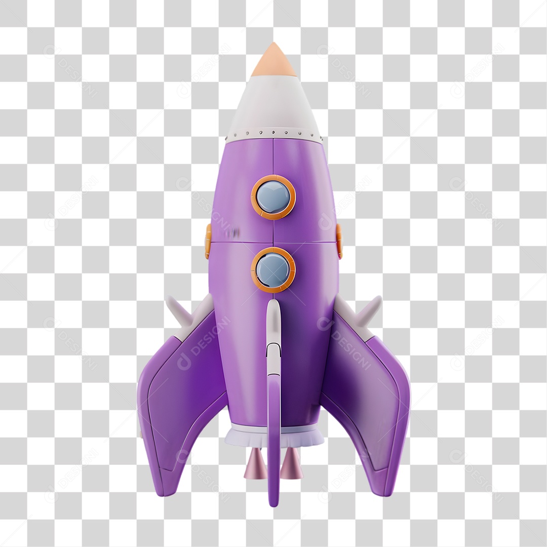 Foguete Espacial PNG Transparente