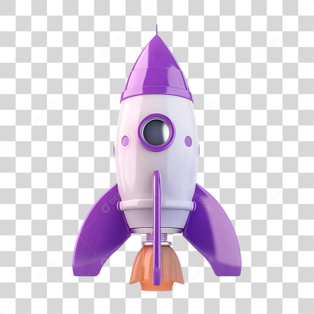 Foguete Espacial PNG Transparente