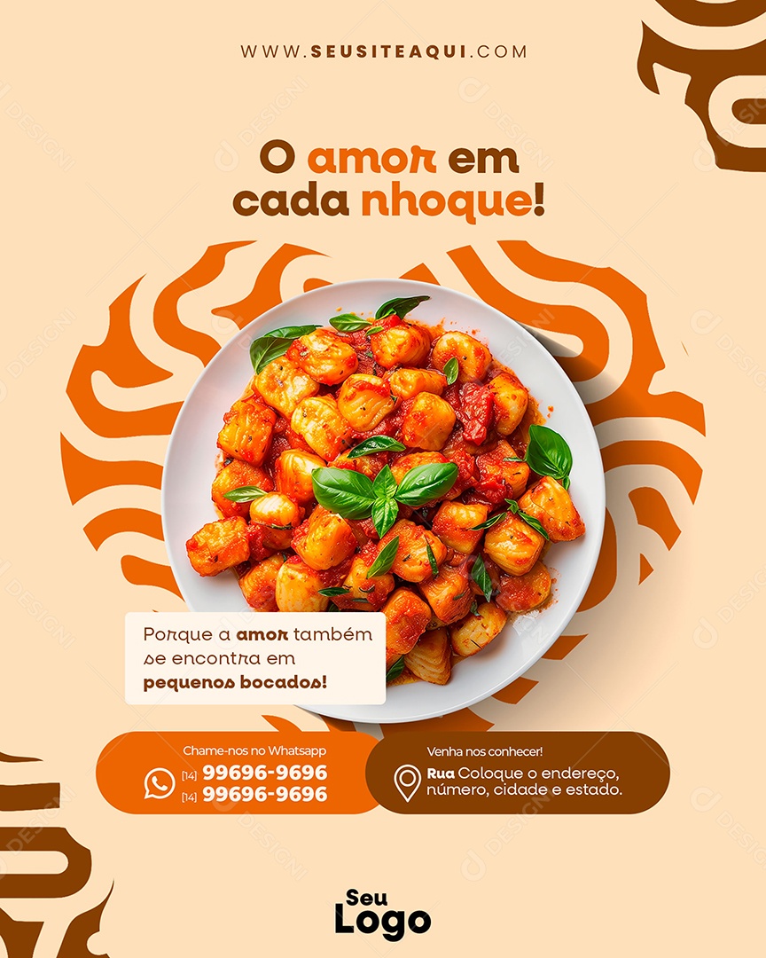 Casa de Massa Social Media PSD Editável