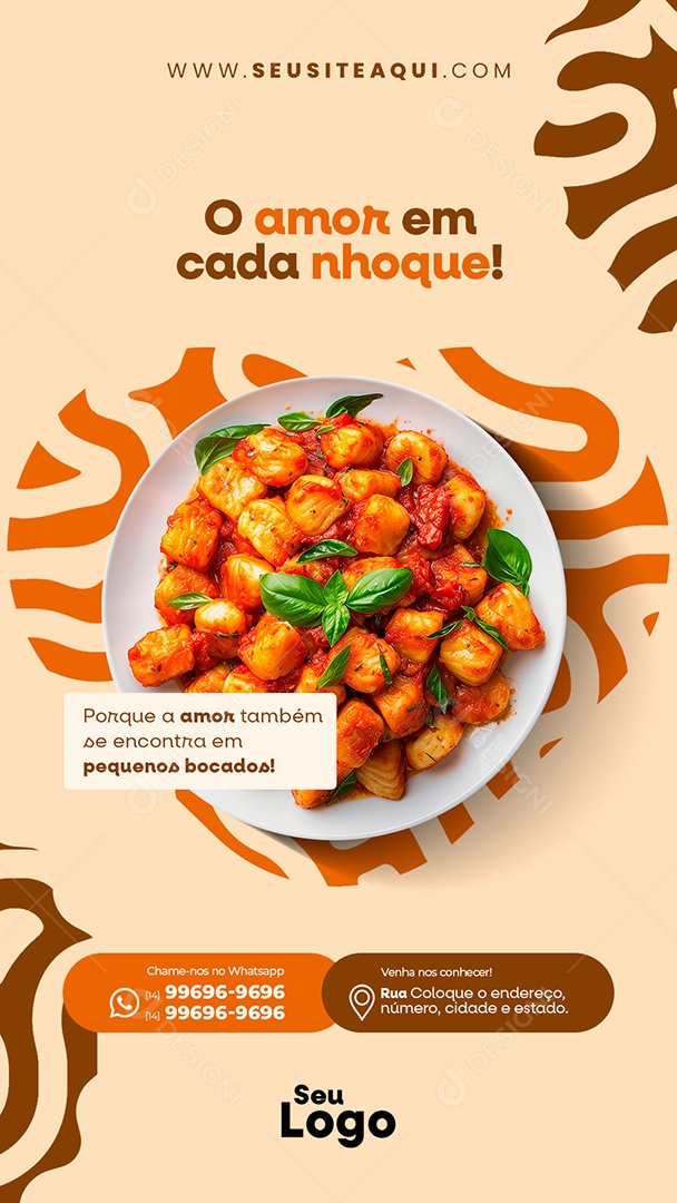 Story Casa de Massa Social Media PSD Editável