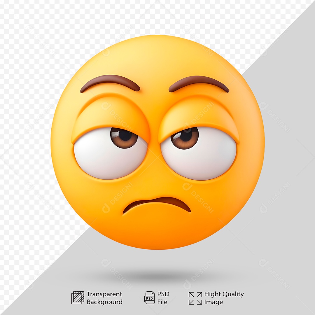 Emoji Redes Sociais Elemento 3D Para Composição PSD