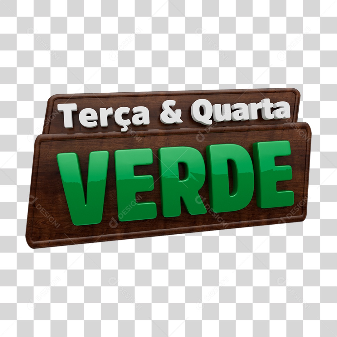 Transparent PNG Green Tuesday and Wednesday 3D Seal