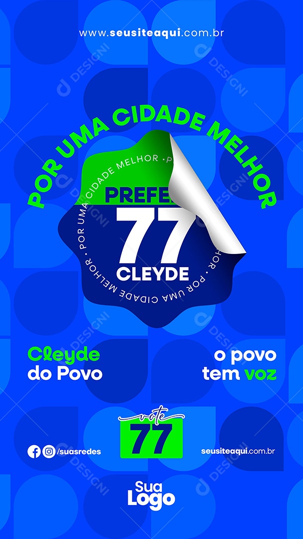 Story Campanha Politica Social Media PSD Editável