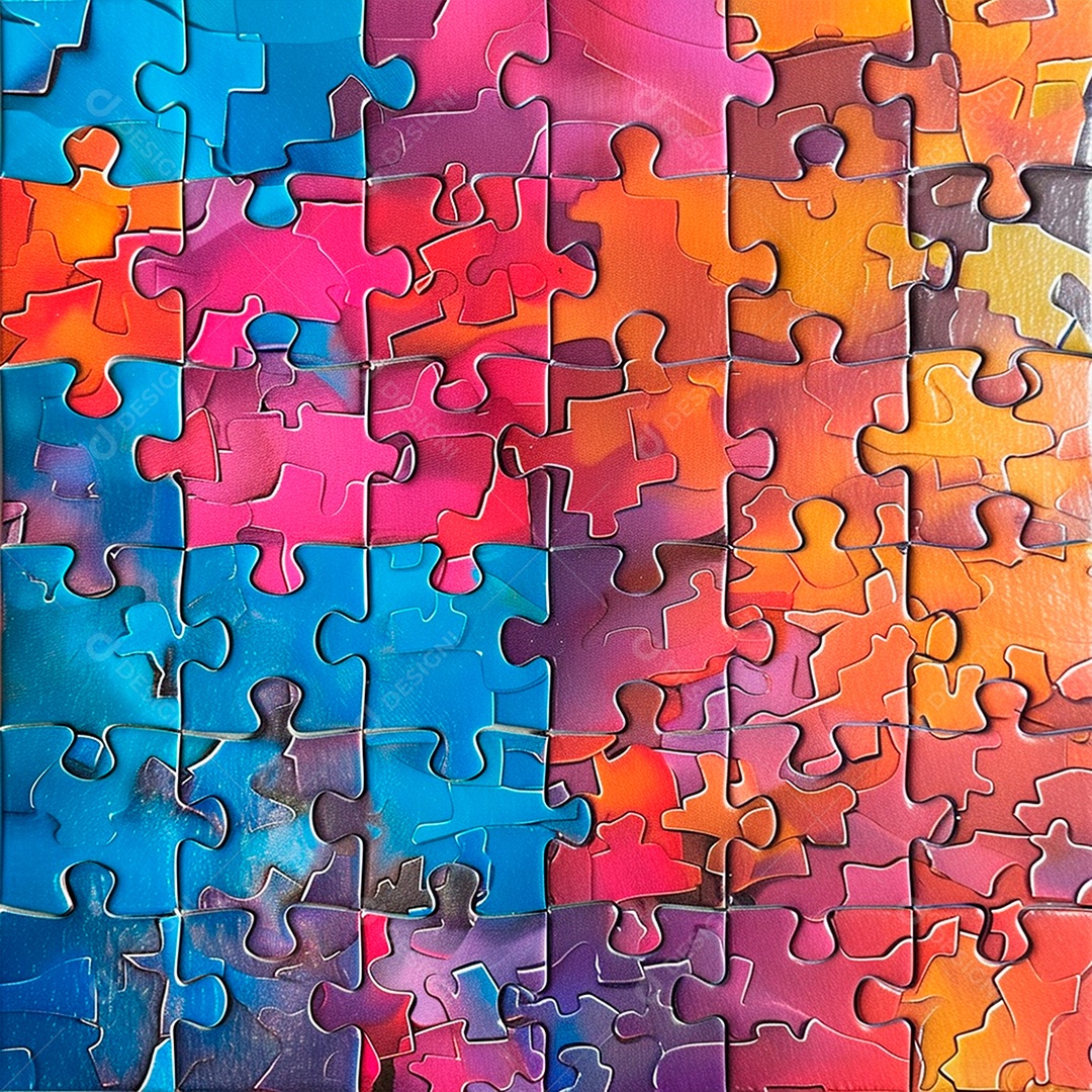 padrão de peças de quebra cabeças