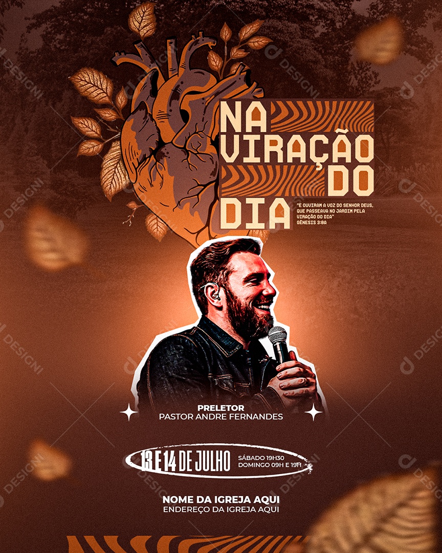 Na Viração do Dia Social Media PSD Editável