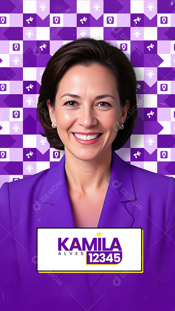 Story Política Prefeita Kamila  Alves Social Media PSD Editável
