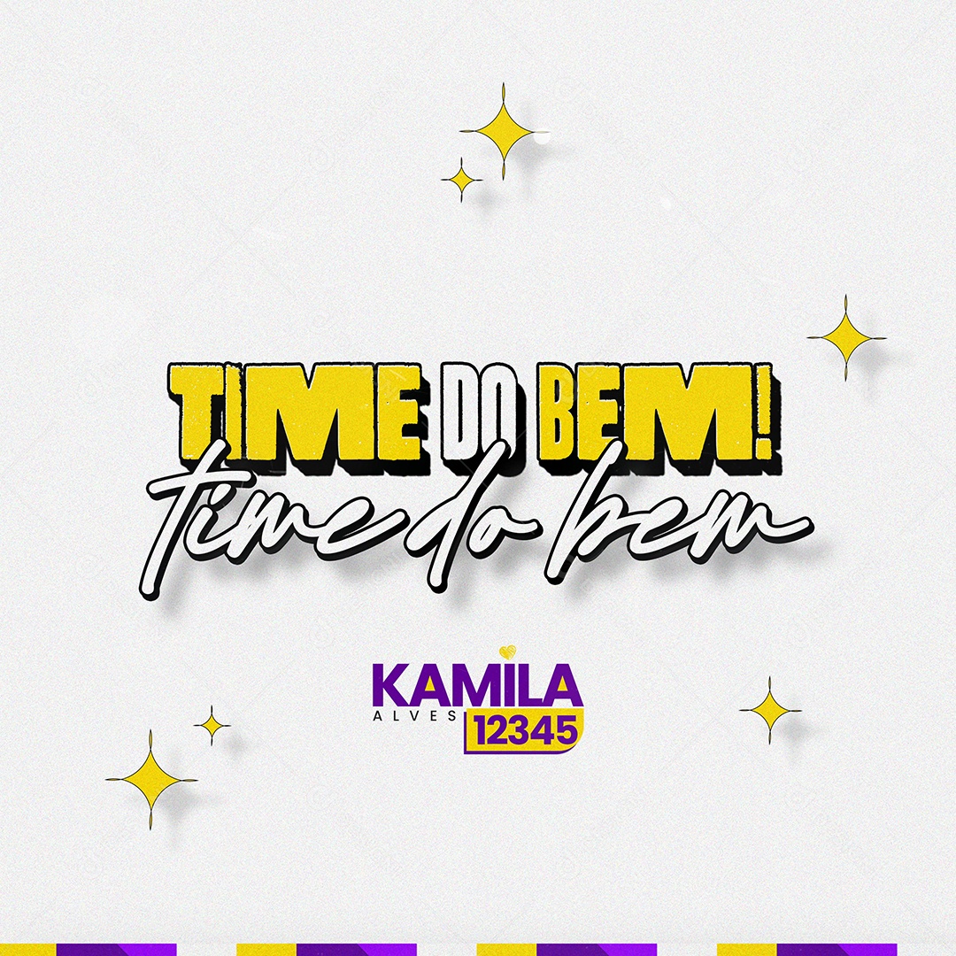 Feed Política Time do Bem Social Media PSD Editável