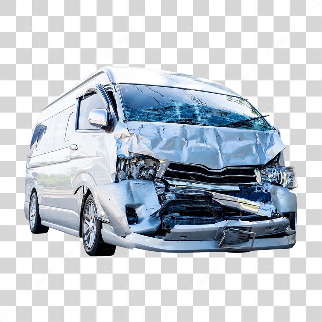 Carro Batido Amassado PNG Transparente