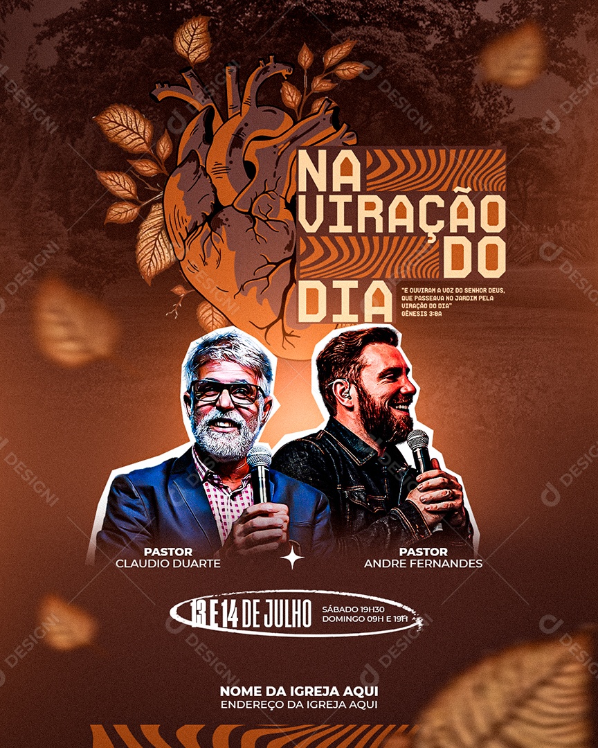 Na Viração do Dia Social Media PSD Editável