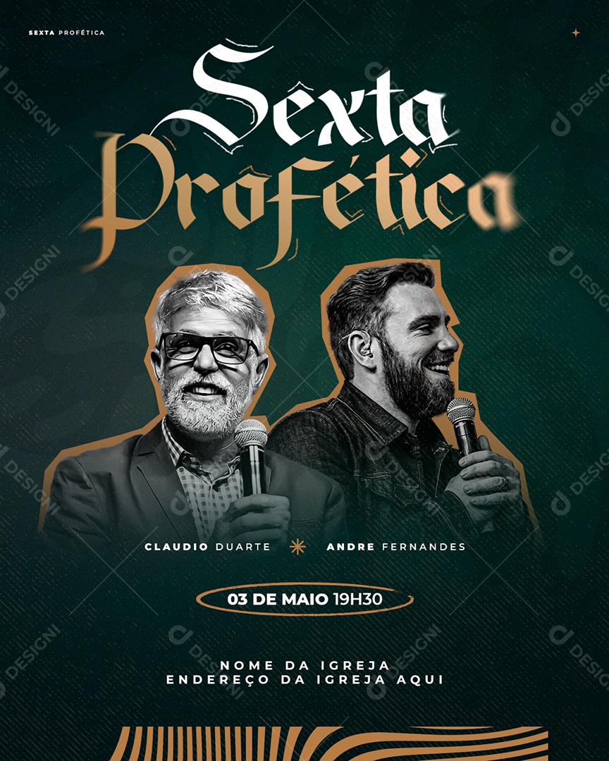 Sexta Feira Profética Social Media PSD Editável