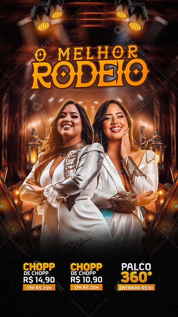 Story Flyer O Melhor Rodeio Social Media PSD Editável