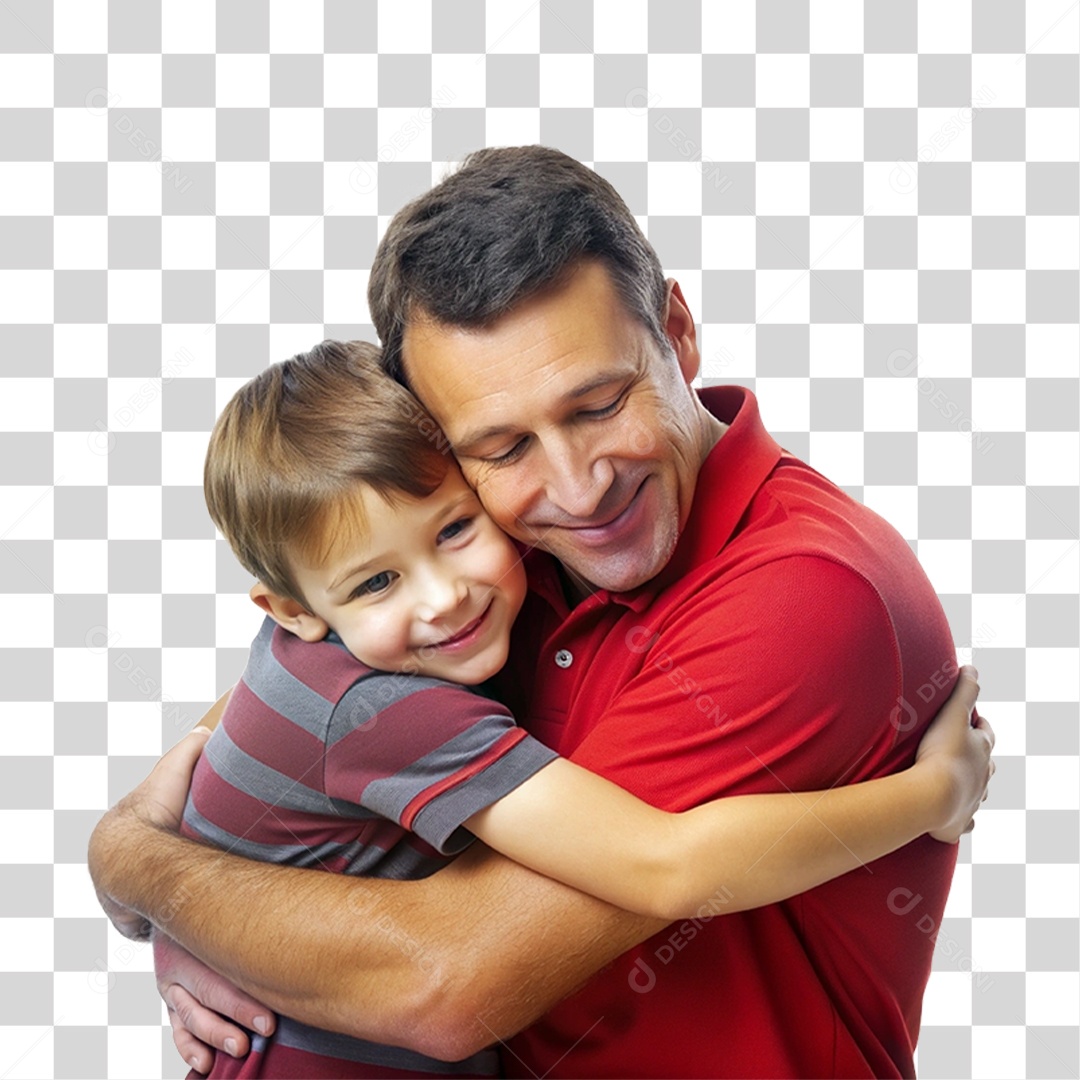 Pai e Filho Dia dos Pais PNG Transparente