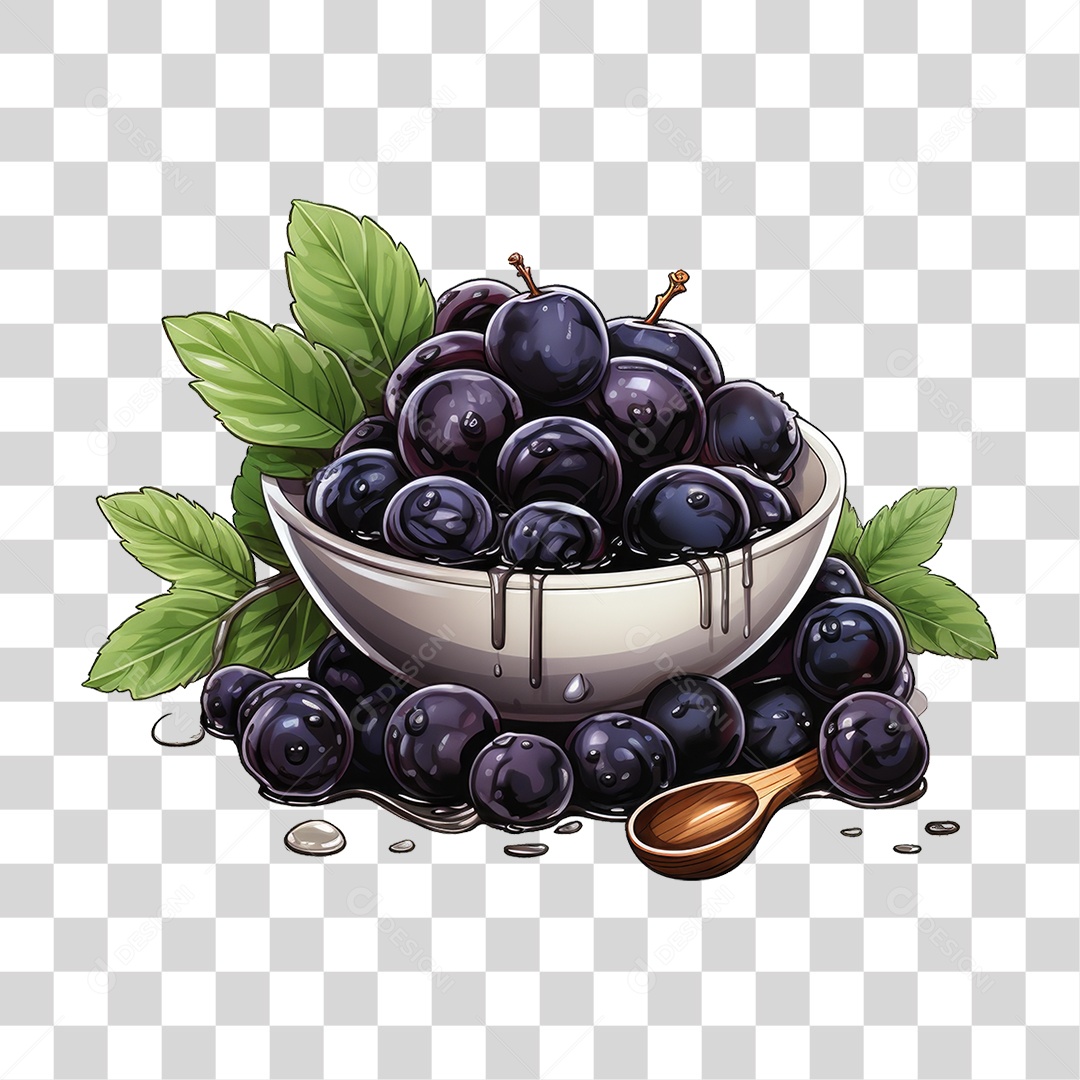 Fruta Açaí PNG Transparente