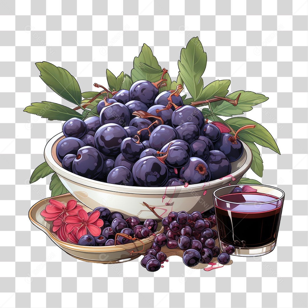 Fruta Açaí PNG Transparente