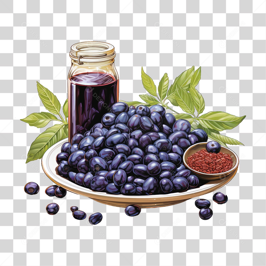 Fruta Açaí PNG Transparente