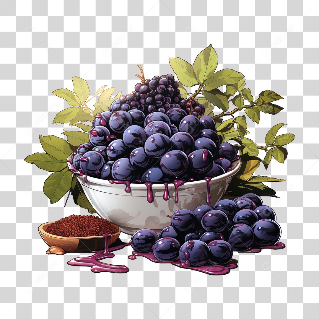 Fruta Açaí PNG Transparente