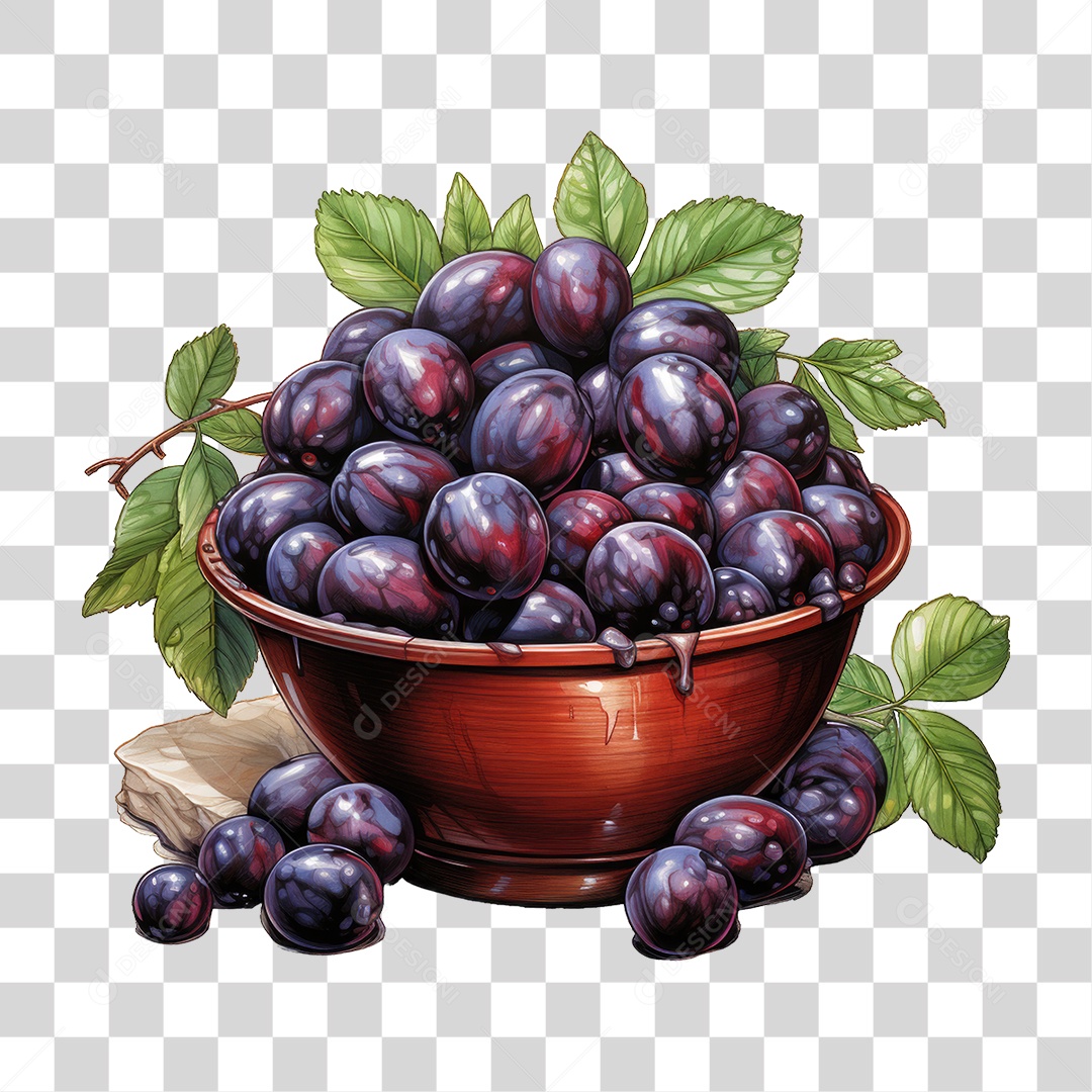 Fruta Açaí PNG Transparente