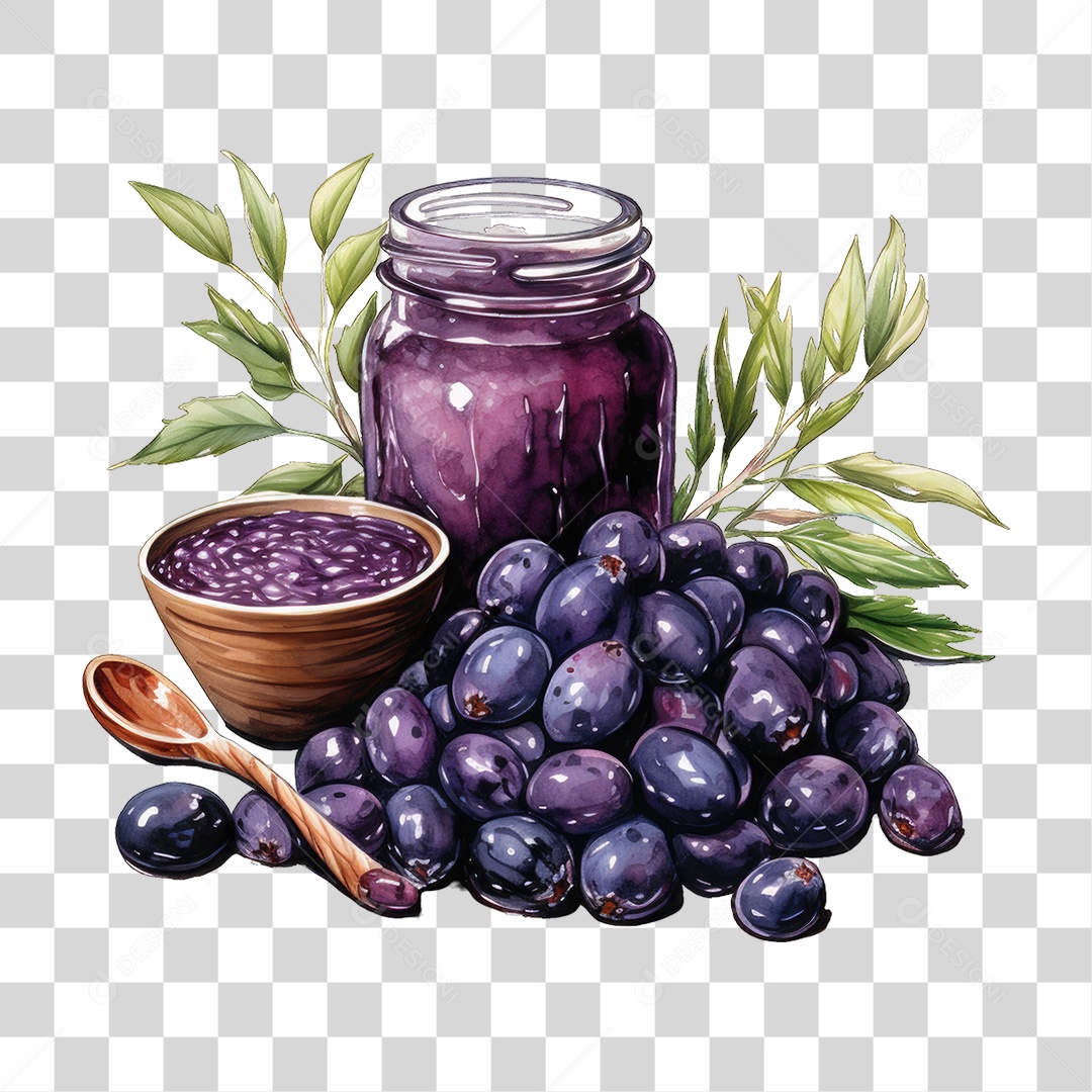 Fruta Açaí PNG Transparente