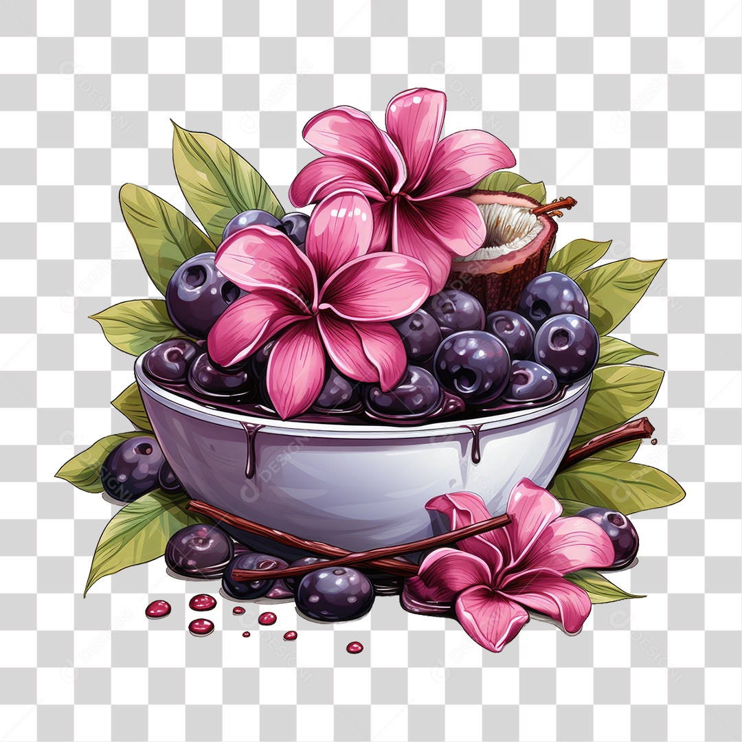 Fruta Açaí PNG Transparente