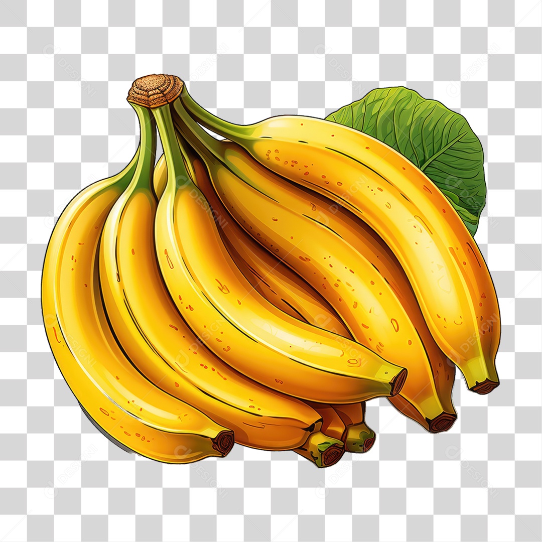 Fruta Banana PNG Transparente