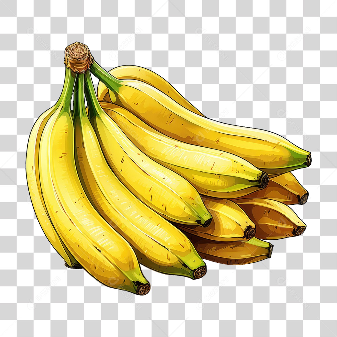 Fruta Banana PNG Transparente