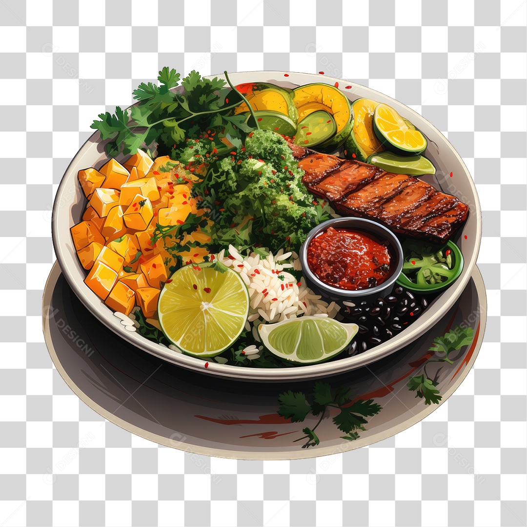 Prato de Refeição Restaurante PNG Transparente