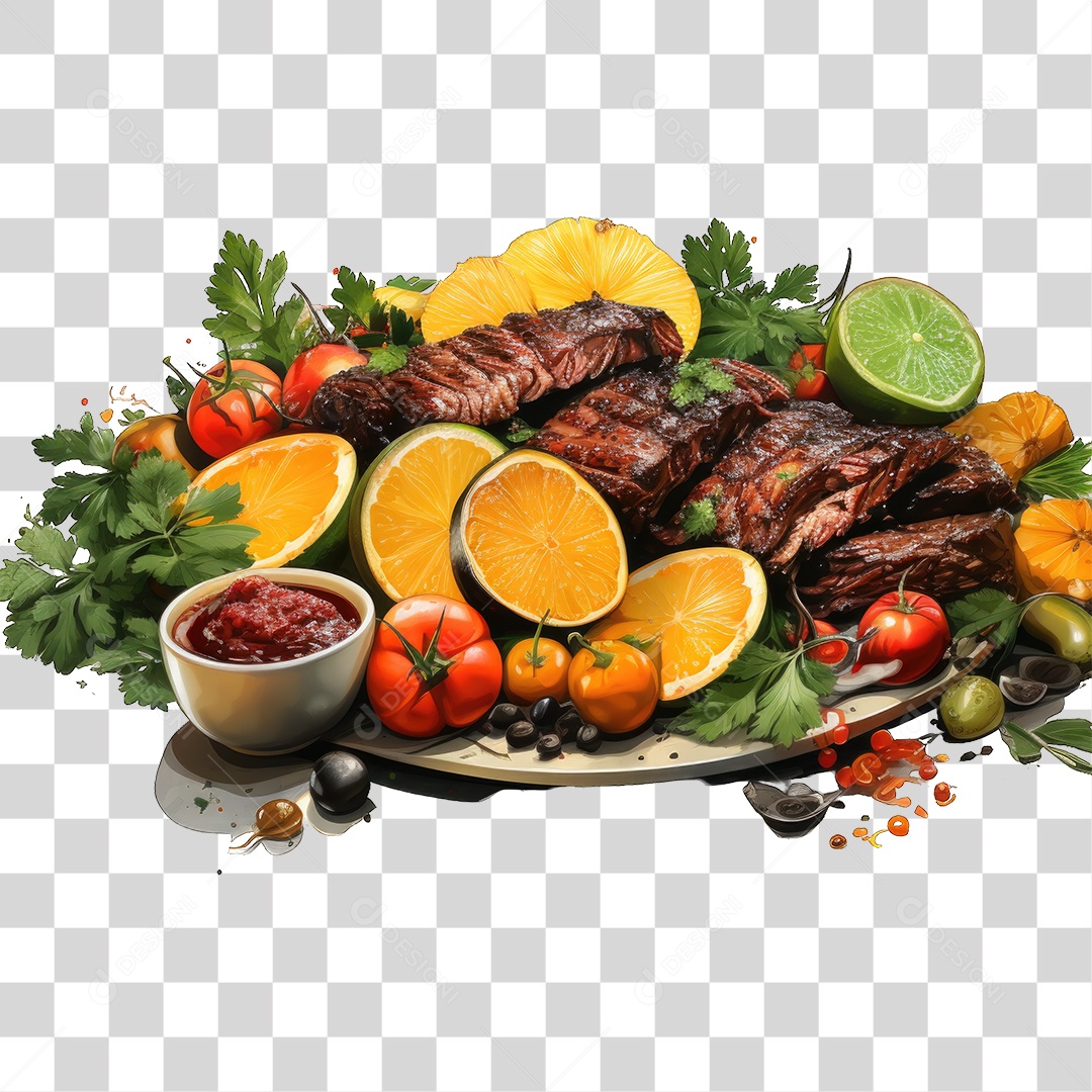 Prato Frutas Verduras Restaurante PNG Transparente