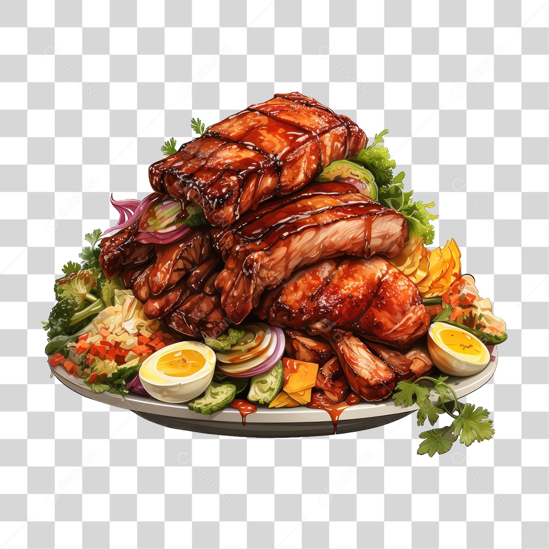 Prato de Refeição Restaurante PNG Transparente