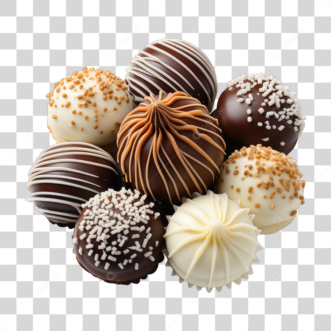 Brigadeiro Doces Saboroso PNG Transparente