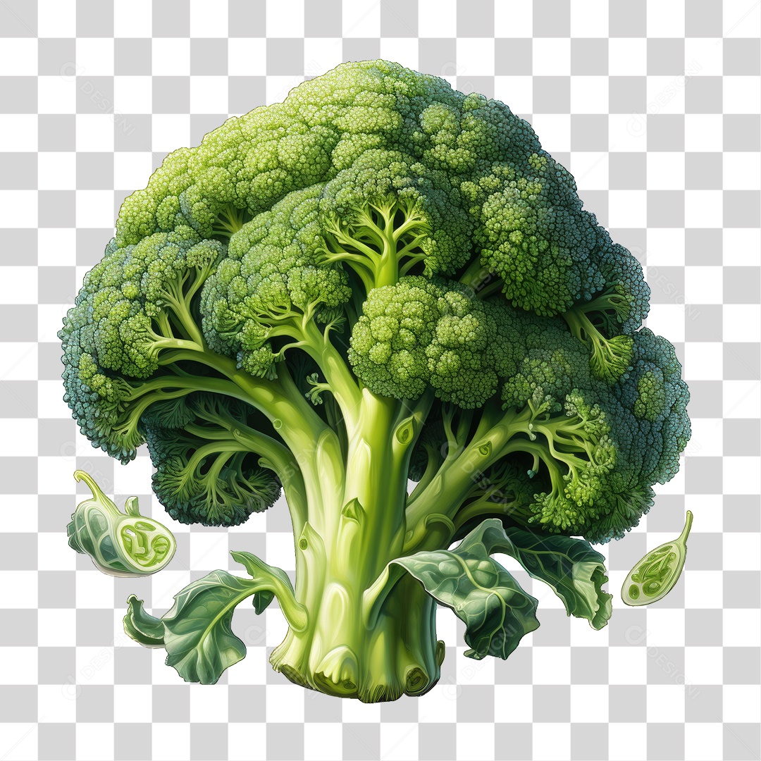 Brócolis Vegetal PNG Transparente