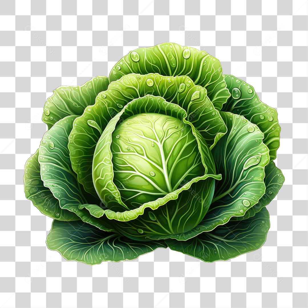 Legumes Repolho PNG Transparente