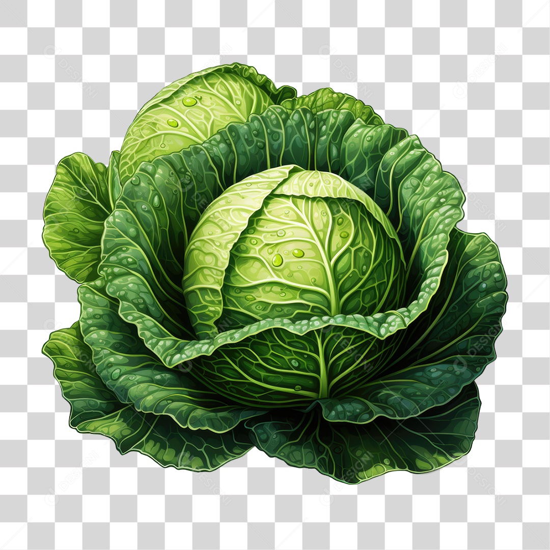 Legumes Repolho PNG Transparente