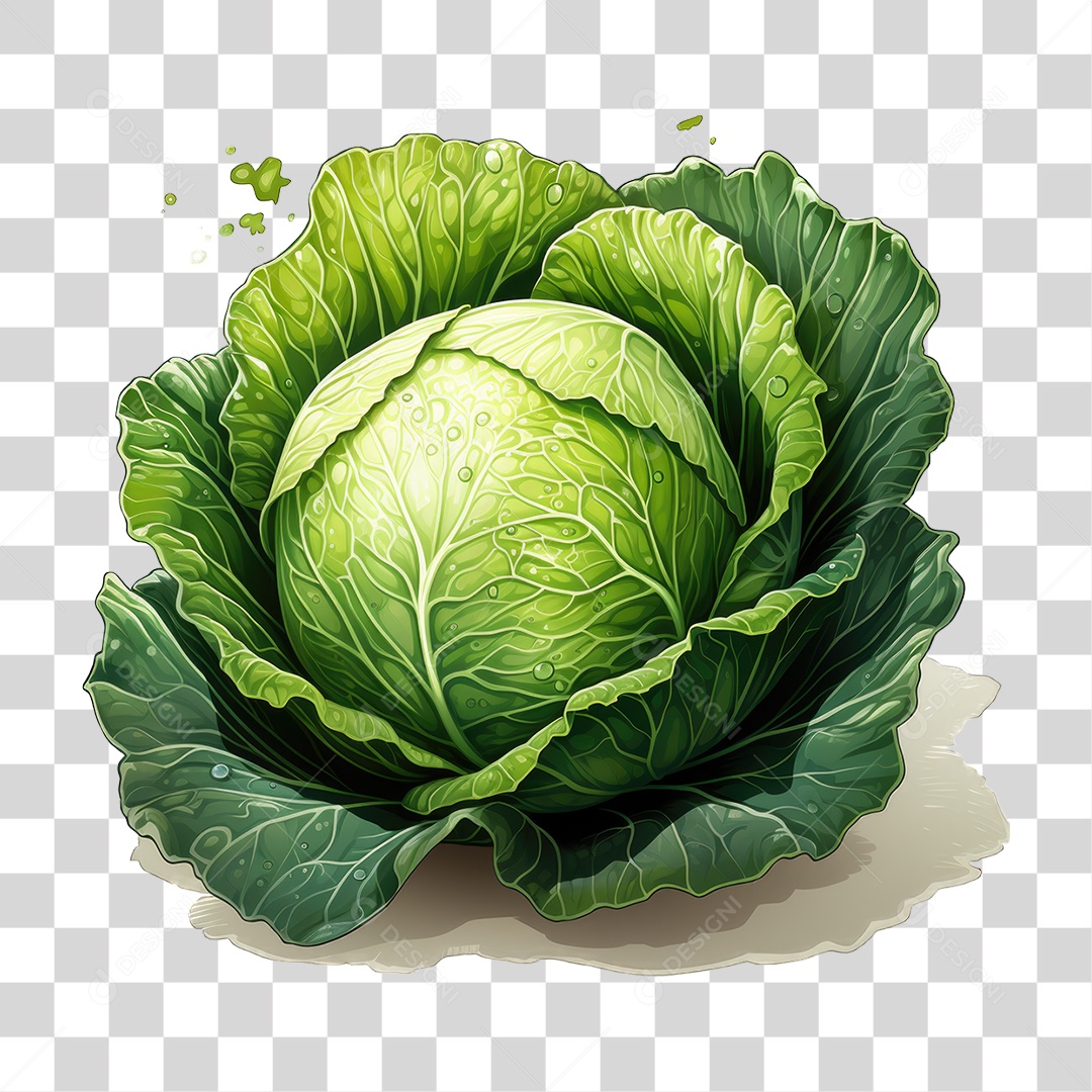 Legumes Repolho PNG Transparente